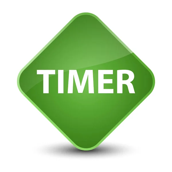 Elegante zachte groene diamant-toets timer — Stockfoto