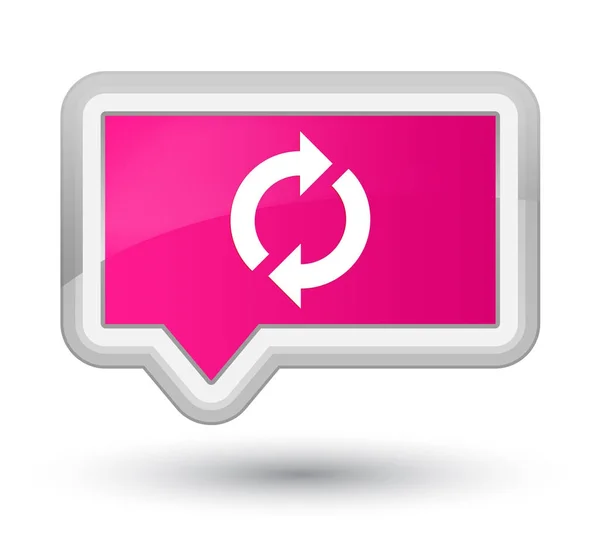Frissítés ikon elsődleges rózsaszín banner gomb — Stock Fotó
