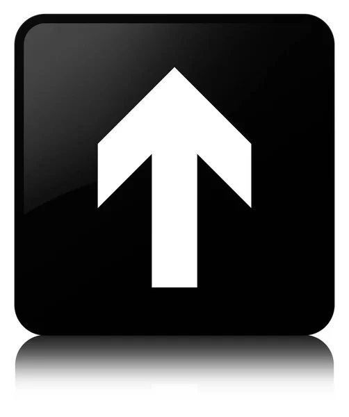 Carregar ícone de seta botão quadrado preto — Fotografia de Stock