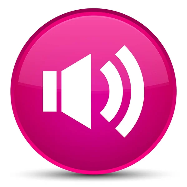 Volume icon special pink round button