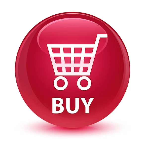Kaufen glasig rosa runden Knopf — Stockfoto
