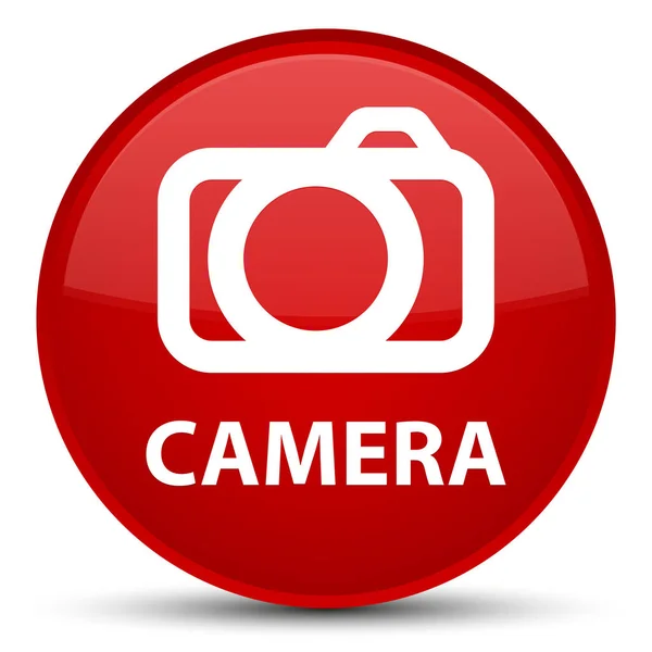 Macchina fotografica speciale pulsante rotondo rosso — Foto Stock