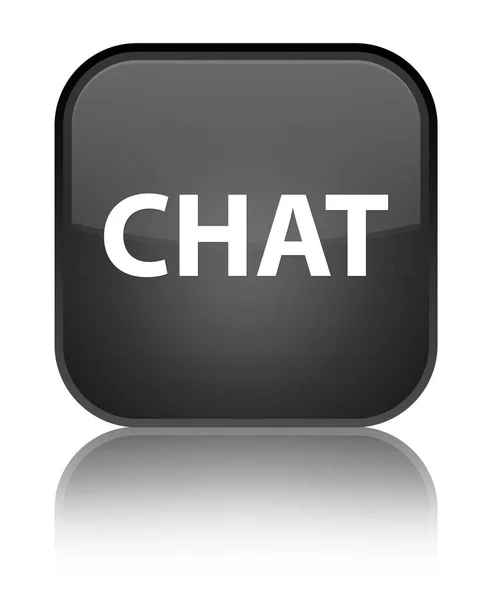 Chat speciale pulsante quadrato nero — Foto Stock