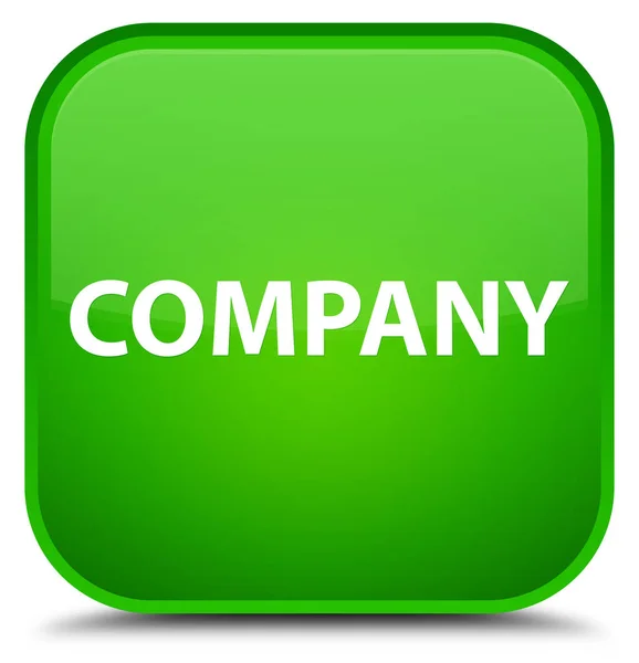 Firma specjalne zielony przycisk kwadratowy — Zdjęcie stockowe