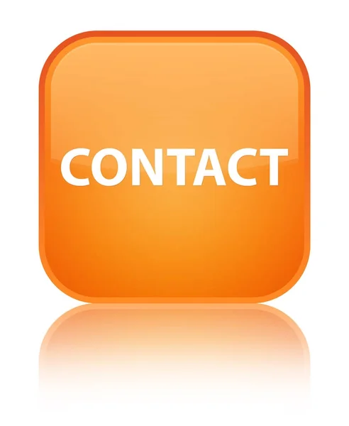 Contacter bouton carré orange spécial — Photo