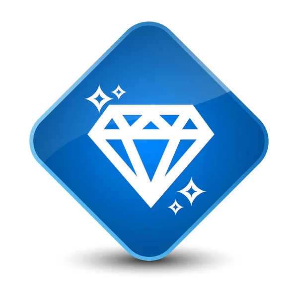 Elegant blå diamant Diamond ikonknappen — Stockfoto