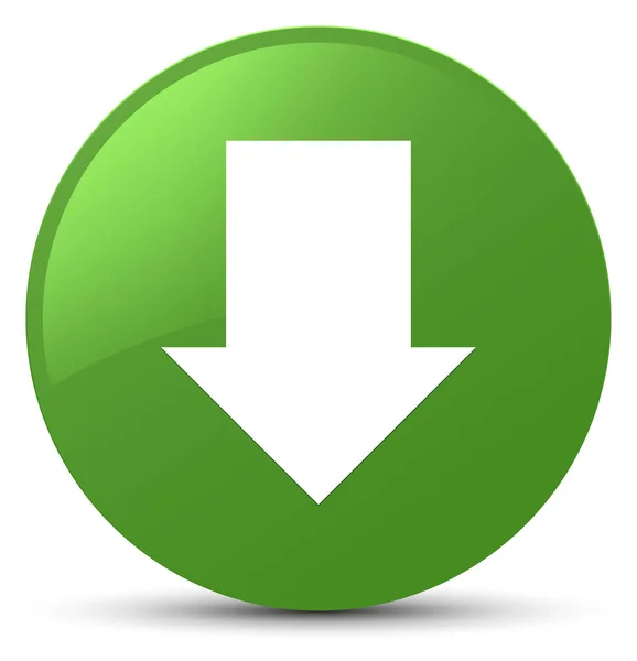 Descargar icono de flecha suave botón redondo verde — Foto de Stock