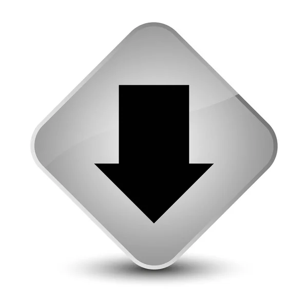 Baixar ícone de seta elegante botão de diamante branco — Fotografia de Stock