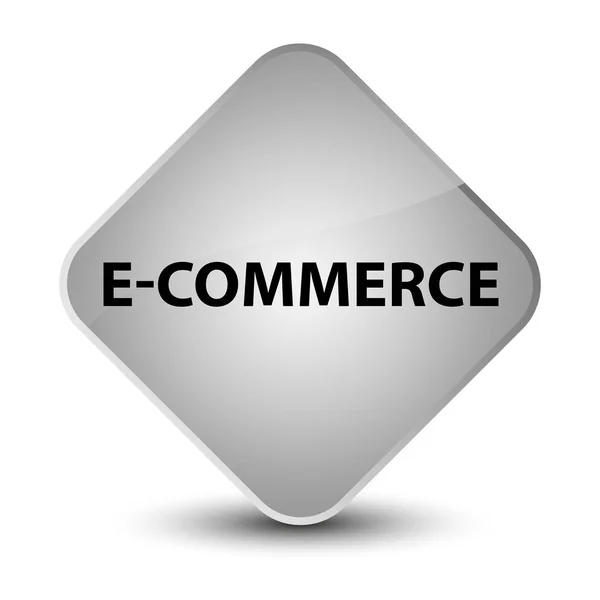 E-commerce elegant white diamond button — Stock Photo, Image