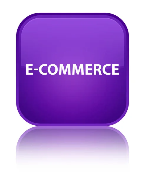 E-コマース特別な紫色の正方形ボタン — ストック写真