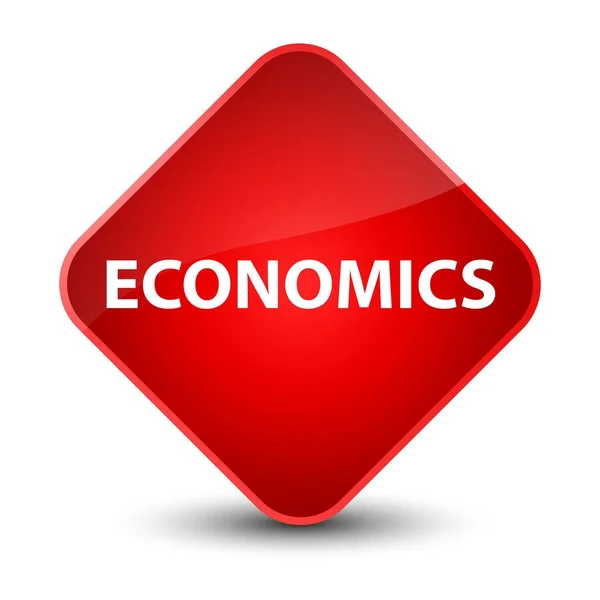 Economics elegant red diamond button — Stock Photo, Image