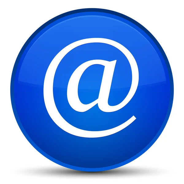 Email address icon special blue round button — Stock Photo, Image