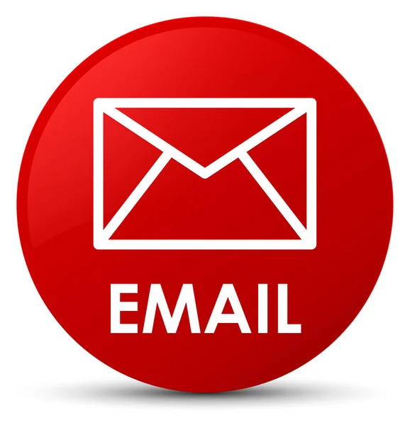 E-posta düğmesini kırmızı — Stok fotoğraf