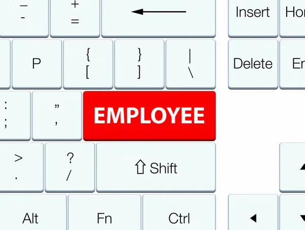 Çalışan kırmızı klavye düğmesini — Stok fotoğraf