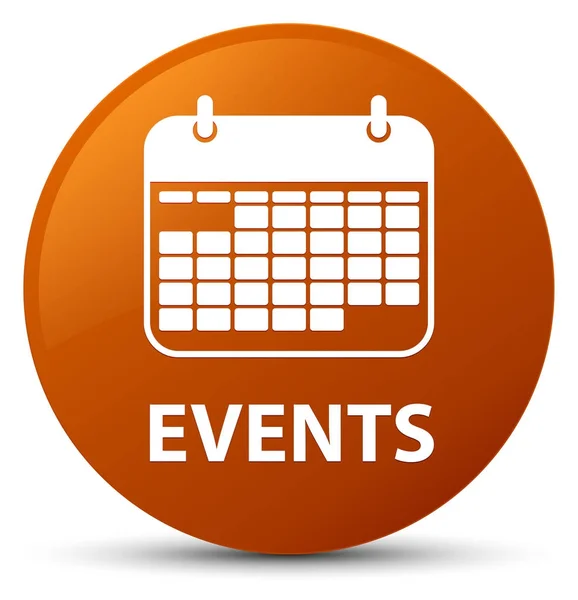 Events (calendar icon) brown round button