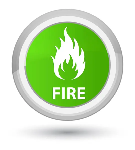 Προνομιακή μαλακό πράσινο στρογγυλό κουμπί φωτιά — Φωτογραφία Αρχείου