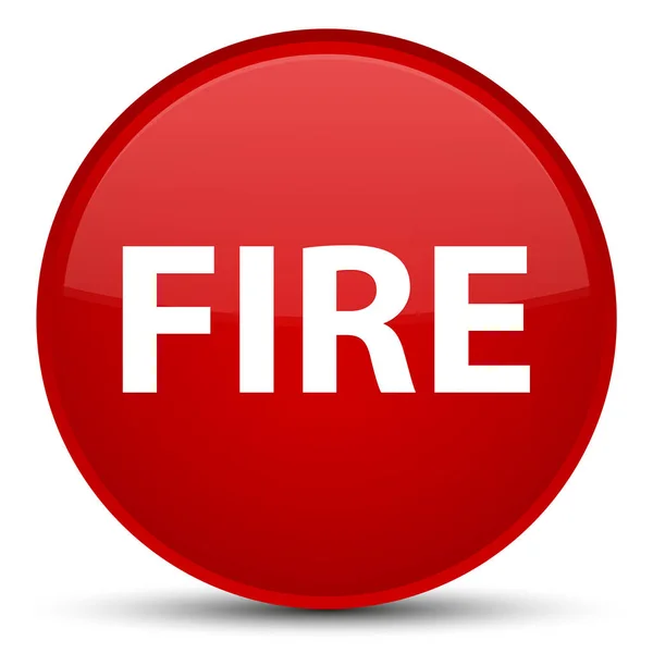 火災特別な赤い丸ボタン — ストック写真