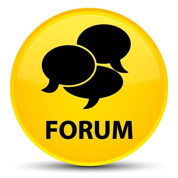 Forum (comments icon) special yellow round button