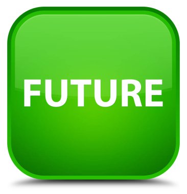 Gelecekteki özel yeşil kare düğme