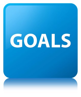 Gol camgöbeği mavi kare düğme