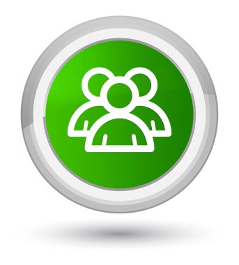Grup simgesi Başbakan yeşil yuvarlak düğmesi