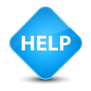 Yardım zarif camgöbeği mavi elmas düğmesi