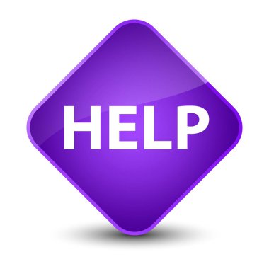 Yardım zarif mor elmas düğmesi