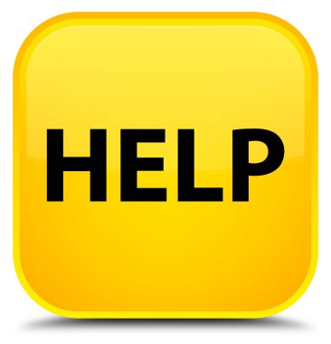Yardım özel sarı kare düğme