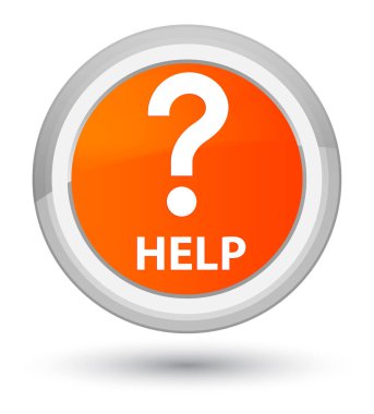 Yardım (soru simgesi) asal turuncu yuvarlak düğmesi