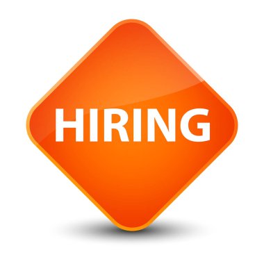 Zarif Turuncu elmas düğme işe