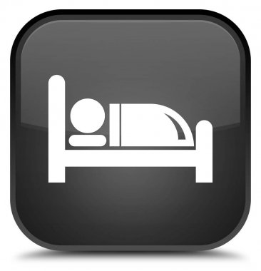 Otel yatak kutsal kişilerin resmi özel siyah kare düğme