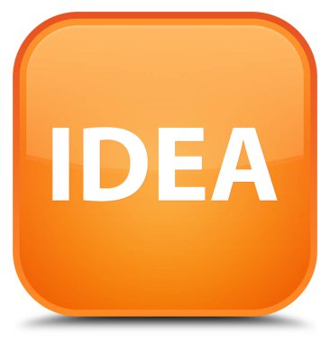 Fikir özel turuncu kare düğme