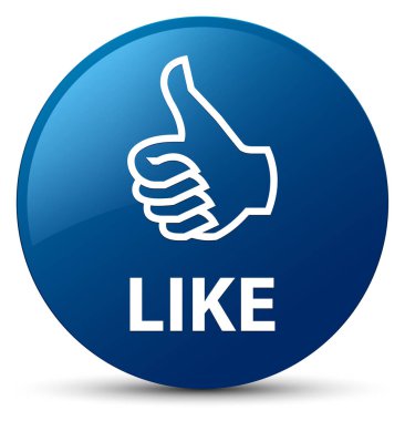 Mavi yuvarlak düğmesinin