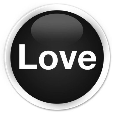 Aşk sigorta primi siyah yuvarlak düğmesi