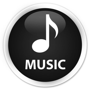 Müzik sigorta primi siyah yuvarlak düğmesi