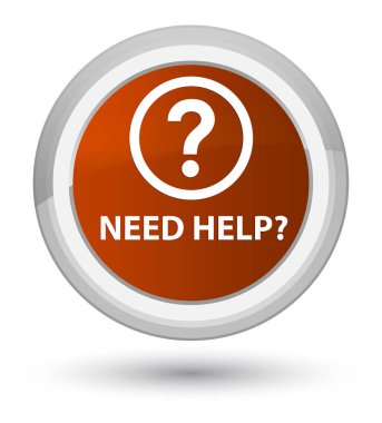 (Soru simgesi) asal kahverengi yuvarlak düğmesini yardıma ihtiyacım var