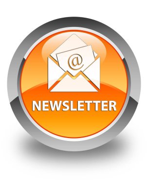 Bülten parlak turuncu yuvarlak düğme