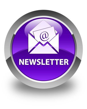 Bülten parlak mor düğmesi