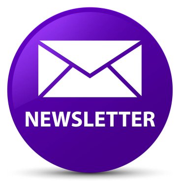 Bülten mor yuvarlak düğmesi