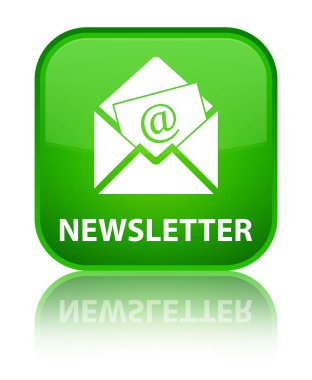 Bülten özel yeşil kare düğme