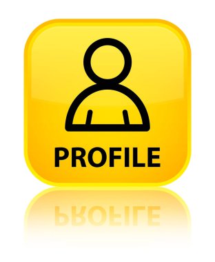 Profil (üye simgesi) özel sarı kare düğme