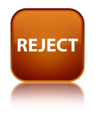 Özel kahverengi kare düğme reddetmek