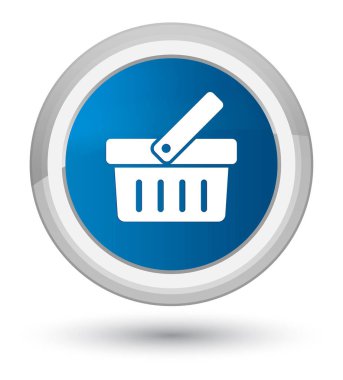 Alışveriş sepeti simgesini Ana mavi yuvarlak düğmesi