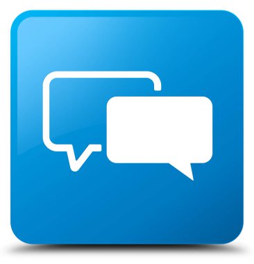 Referansları kutsal kişilerin resmi camgöbeği mavi kare düğme