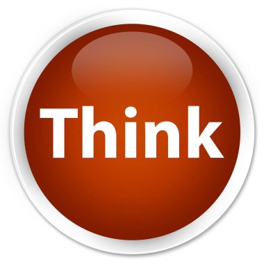 Sigorta primi kahverengi düğme yuvarlak düşünüyorum