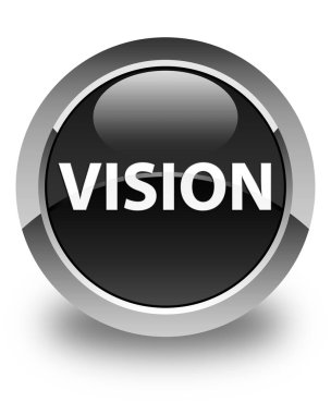 Vizyon parlak siyah yuvarlak düğme