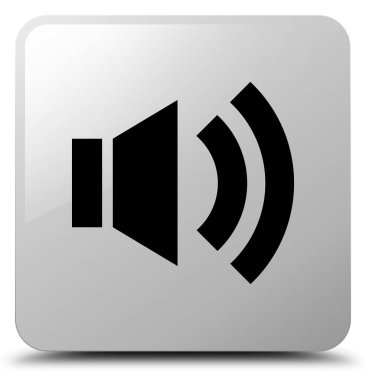 Ses simgesi Beyaz kare düğmesi