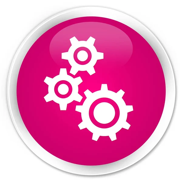 Redskap ikonen premium rosa runda knappen — Stockfoto