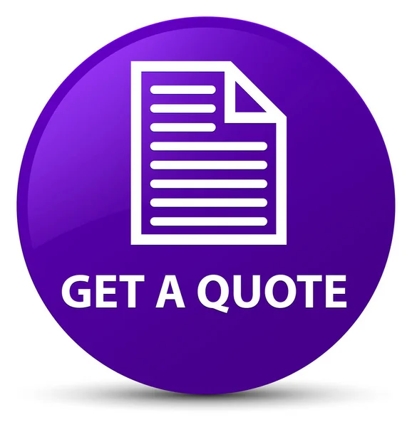 Get a quote (page icon) purple round button