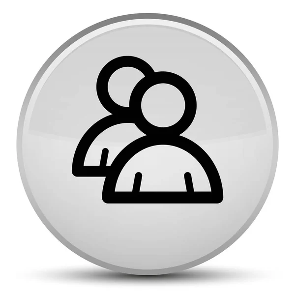 Csoport ikon különleges fehér kerek gomb — Stock Fotó